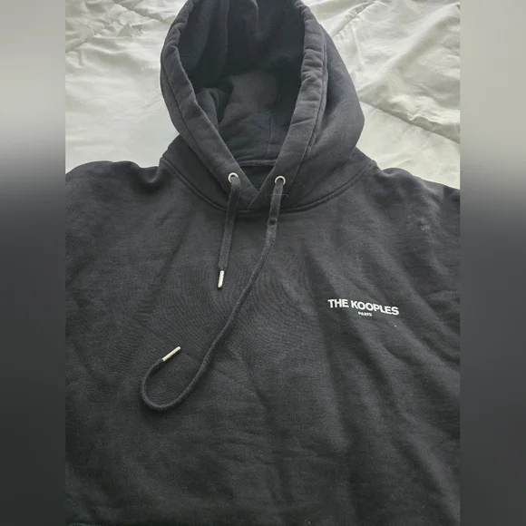 THE KOOPLES Graphic Hoodie With Couple And Logo black designer
